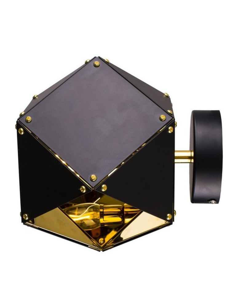 Step Into Design NEW GEOMETRY-1 Czarno Złoty 15,5 cm Kinkiet ST-8861-1 Step Into Design NEW GEOMETRY-1 Czarno Złoty 15,5 cm Kinkiet ST-8861-1
