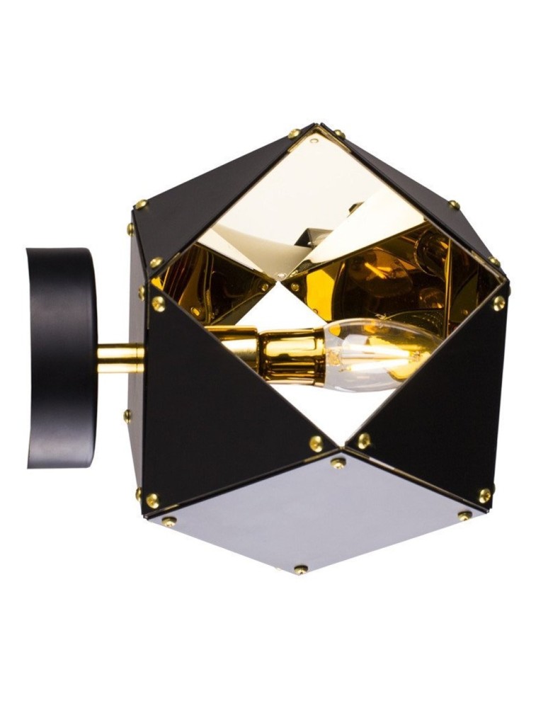 Step Into Design NEW GEOMETRY-1 Czarno Złoty 15,5 cm Kinkiet ST-8861-1 Step Into Design NEW GEOMETRY-1 Czarno Złoty 15,5 cm Kinkiet ST-8861-1