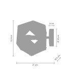 Step Into Design NEW GEOMETRY-1 Czarno Złoty 15,5 cm Kinkiet ST-8861-1 Step Into Design NEW GEOMETRY-1 Czarno Złoty 15,5 cm Kinkiet ST-8861-1