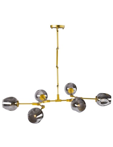 Step Into Design MODERN ORCHID-6 złoto Szary 130 cm Wisząca ST-1232-6