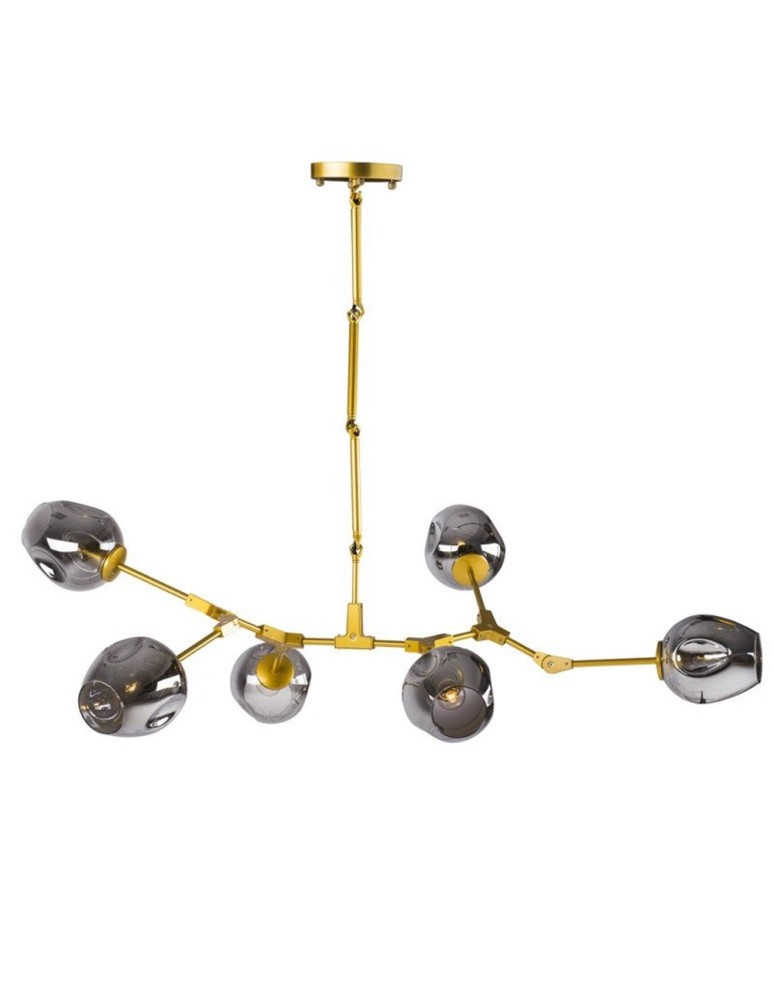 Step Into Design MODERN ORCHID-6 złoto Szary 130 cm Wisząca ST-1232-6 Step Into Design MODERN ORCHID-6 złoto Szary 130 cm Wisząca ST-1232-6