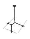 Step Into Design STICKS-6 Lampa wisząca czarna ST-1001-6 black
