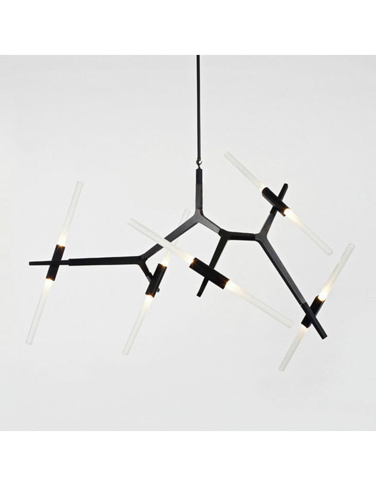Step Into Design STICKS-6 Lampa wisząca czarna ST-1001-6 black Step Into Design STICKS-6 Lampa wisząca czarna ST-1001-6 black