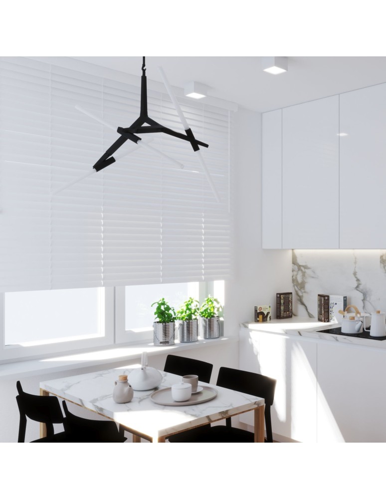 Step Into Design STICKS-6 Lampa wisząca czarna ST-1001-6 black Step Into Design STICKS-6 Lampa wisząca czarna ST-1001-6 black