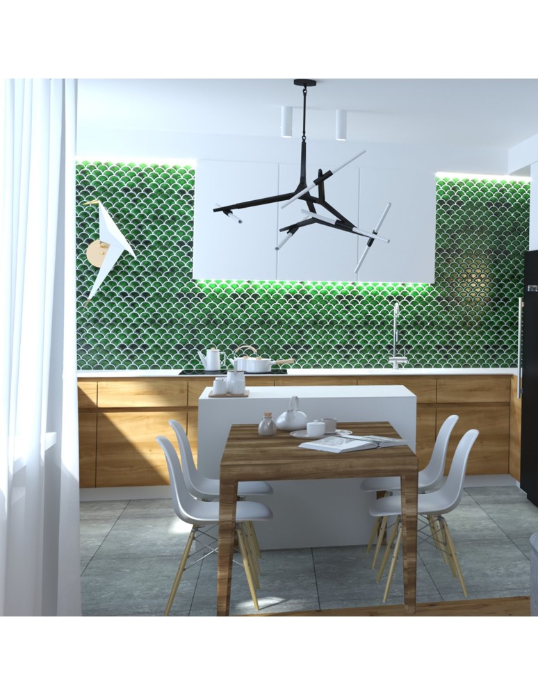 Step Into Design STICKS-6 Lampa wisząca czarna ST-1001-6 black Step Into Design STICKS-6 Lampa wisząca czarna ST-1001-6 black