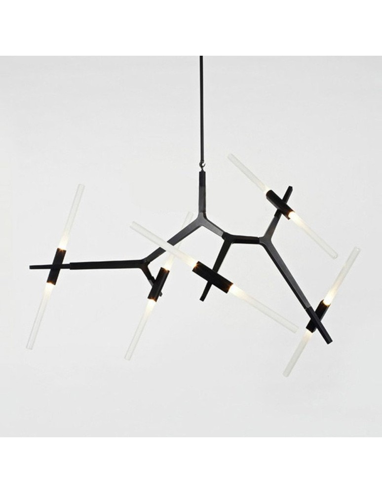 Step Into Design STICKS-10 Lampa wisząca czarna ST-1001-10 black Step Into Design STICKS-10 Lampa wisząca czarna ST-1001-10 black
