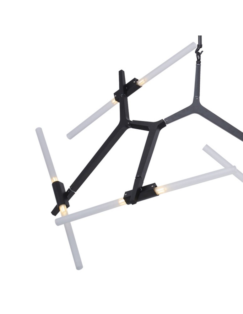 Step Into Design STICKS-10 Lampa wisząca czarna ST-1001-10 black Step Into Design STICKS-10 Lampa wisząca czarna ST-1001-10 black