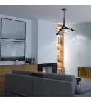 Step Into Design STICKS-10 Lampa wisząca czarna ST-1001-10 black Step Into Design STICKS-10 Lampa wisząca czarna ST-1001-10 black
