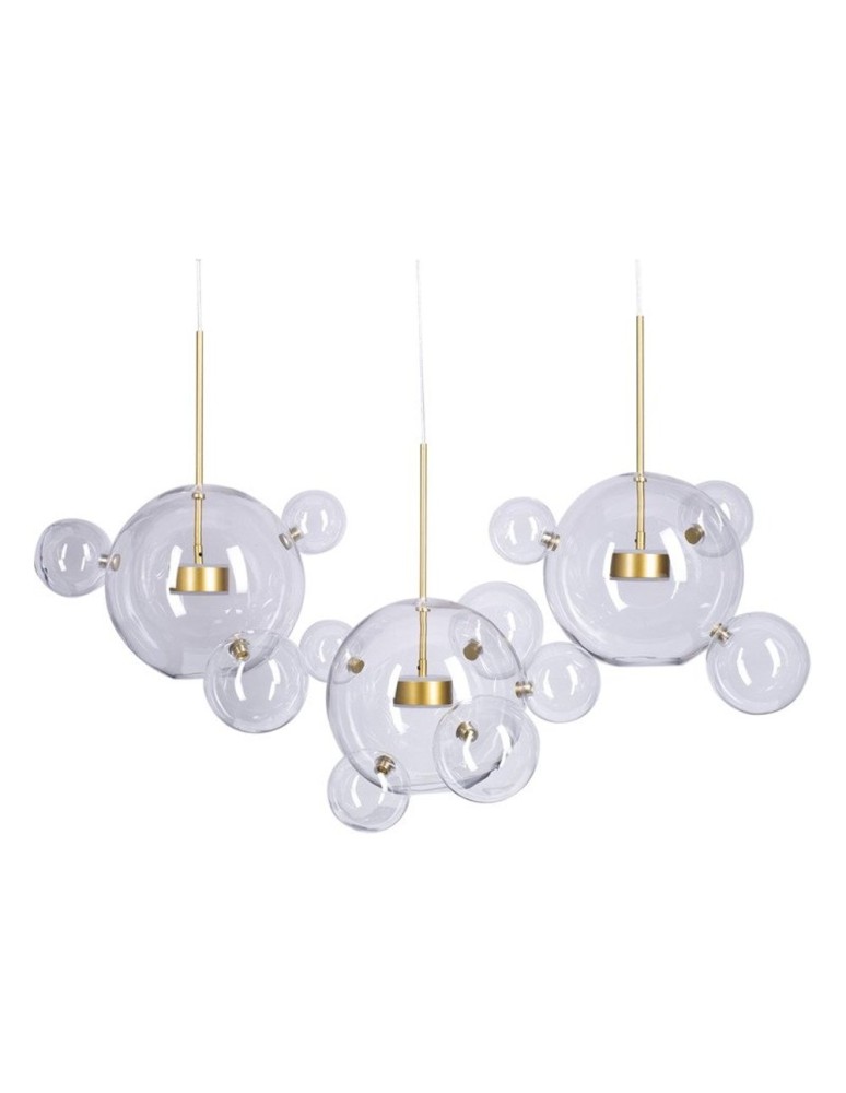 Step into Design Wisząca BUBBLES-14 LED Transparentny - Złoty 3000K Step into Design Wisząca BUBBLES-14 LED Transparentny - Złoty 3000K