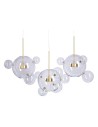 Step into Design Wisząca BUBBLES-14 LED Transparentny - Złoty 3000K Step into Design Wisząca BUBBLES-14 LED Transparentny - Złoty 3000K