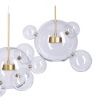 Step into Design Wisząca BUBBLES-14 LED Transparentny - Złoty 3000K Step into Design Wisząca BUBBLES-14 LED Transparentny - Złoty 3000K