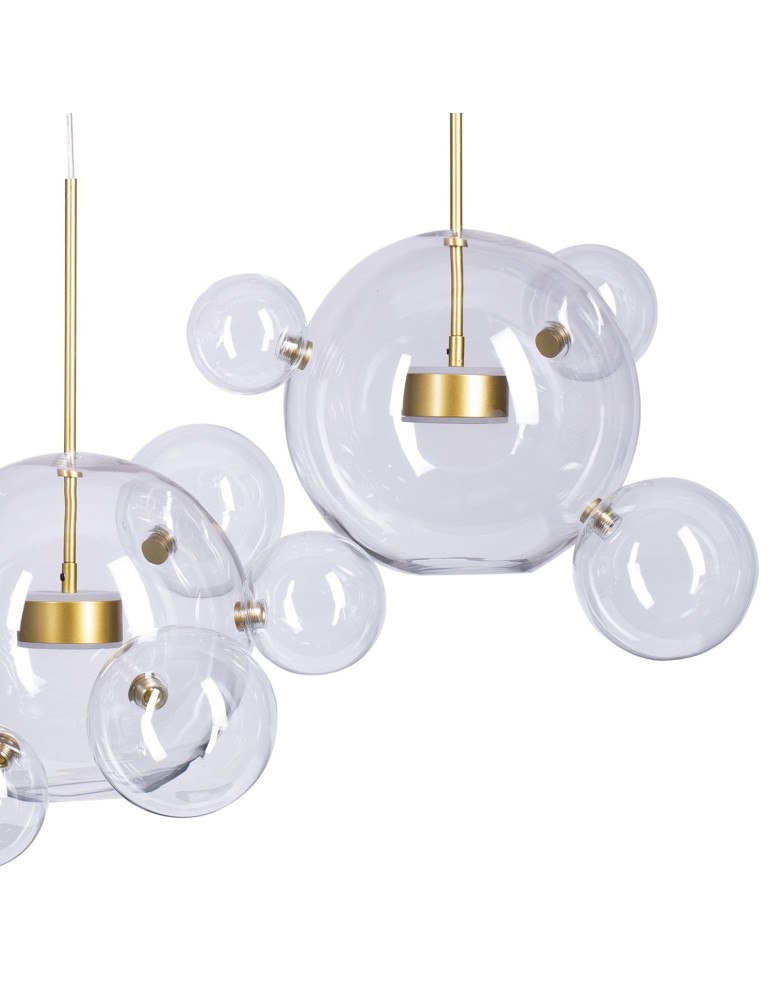 Step into Design Wisząca BUBBLES-14 LED Transparentny - Złoty 3000K Step into Design Wisząca BUBBLES-14 LED Transparentny - Złoty 3000K