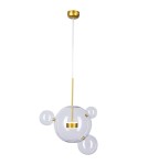 Step into Design Wisząca BUBBLES 3+1 LED Transparentny - Złoty Step into Design Wisząca BUBBLES 3+1 LED Transparentny - Złoty