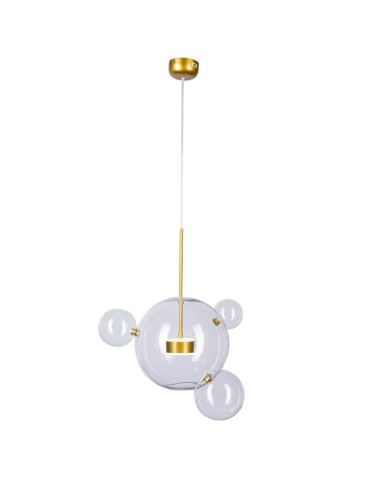 Step into Design Wisząca BUBBLES 3+1 LED Transparentny - Złoty - produkt 2