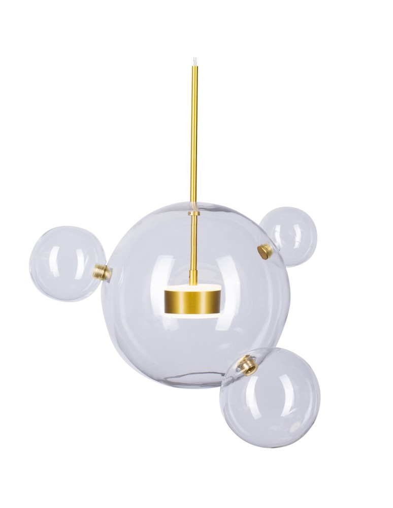 Step into Design Wisząca BUBBLES 3+1 LED Transparentny - Złoty Step into Design Wisząca BUBBLES 3+1 LED Transparentny - Złoty