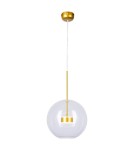 Step into Design Wisząca BUBBLES-1 LED Transparentny - Złoty Step into Design Wisząca BUBBLES-1 LED Transparentny - Złoty