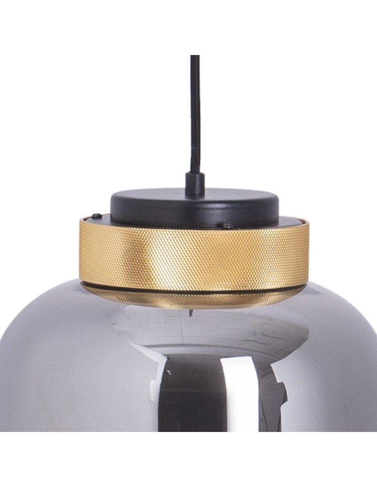 Step into Design Lampa Wisząca BOOM LED szaro złota 25 cm  9969P/A smoky