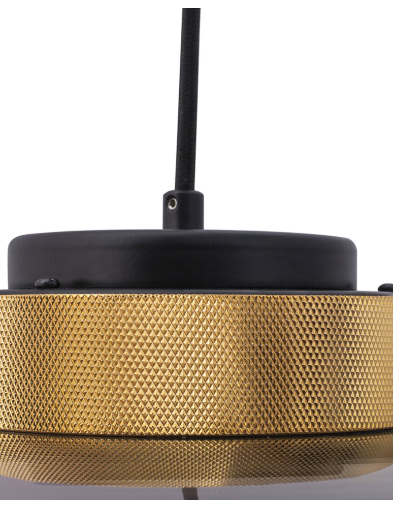 Step into Design Lampa Wisząca BOOM LED szaro złota 25 cm  9969P/A smoky