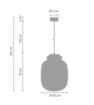 Lampy wiszące LED - Step into Design Lampa Wisząca BOOM LED szaro złota 25 cm  9969P/A smoky - product 6