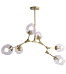 Step into Design Lampa Wisząca MODERN ORCHID-6 złoto transparentna 130 cm ST-1232-6 GOLD transparent Step into Design Lampa Wisząca MODERN ORCHID-6 złoto transparentna 130 cm ST-1232-6 GOLD transparent