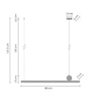 Step Into Design BOOGIE Lampa wisząca LED 88cm MD-7014-880 Step Into Design BOOGIE Lampa wisząca LED 88cm MD-7014-880