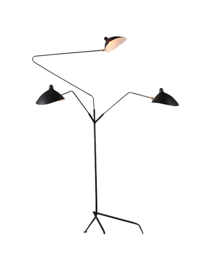 Step into Design Lampa podłogowa CRANE-F1 czarna 160 cm F8701 Step into Design Lampa podłogowa CRANE-F1 czarna 160 cm F8701