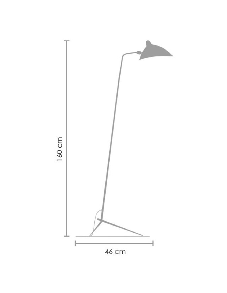 Step into Design Lampa podłogowa CRANE-F1 czarna 160 cm F8701 Step into Design Lampa podłogowa CRANE-F1 czarna 160 cm F8701