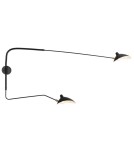 Step Into Design CRANE-2W Lampa ścienna czarna 175cm W8702 Step Into Design CRANE-2W Lampa ścienna czarna 175cm W8702
