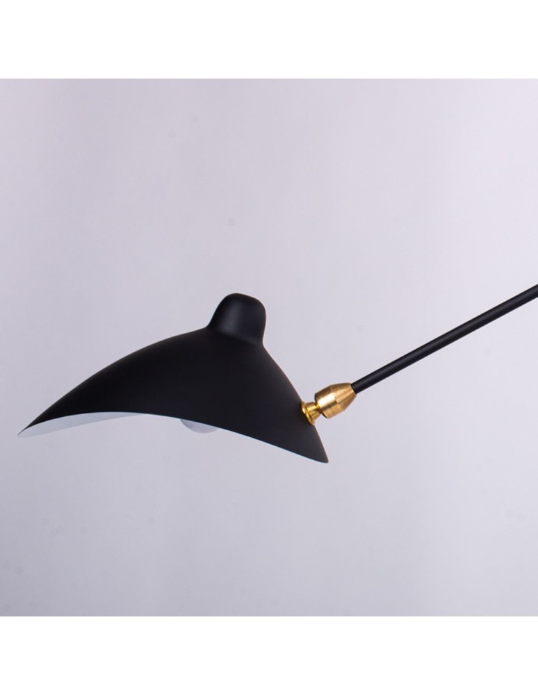 Step Into Design CRANE-2W Lampa ścienna czarna 175cm W8702 Step Into Design CRANE-2W Lampa ścienna czarna 175cm W8702