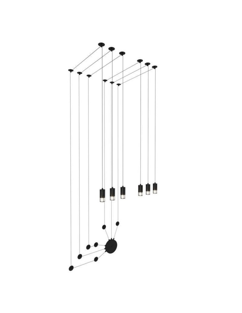 Step into Design Lampa ścienna LINEA-6 WALL czarna (XT012-6W) Step into Design Lampa ścienna LINEA-6 WALL czarna (XT012-6W)