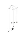 Step into Design Lampa ścienna LINEA-6 WALL czarna (XT012-6W)
