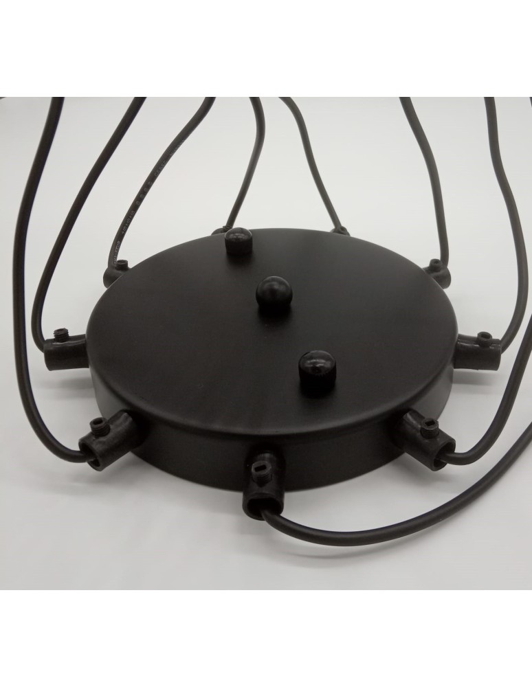 Step into Design Lampa wisząca LINEA-9 czarna (XT005-9P)