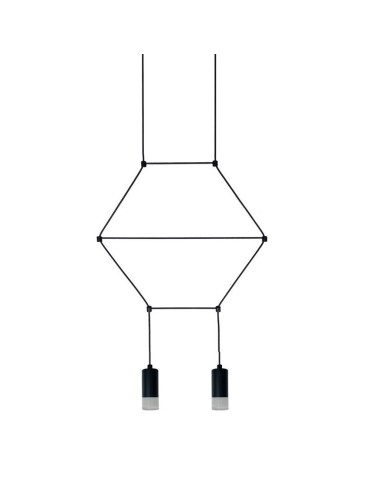 Step into Design Lampa wisząca LINEA-2 czarna 35cm (XT037-2P) - produkt 2