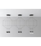Lampy wiszące designerskie - Step into Design Lampa Wisząca LINEA-8 czarna 80 cm XT080-8P - product 2