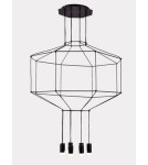 Lampy wiszące designerskie - Step into Design Lampa Wisząca LINEA-8 czarna 80 cm XT080-8P - product 3