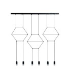 Lampy wiszące designerskie - Step into Design Lampa wisząca LINEA-6 LONG czarna 100cm (XT100-6P) - product 3