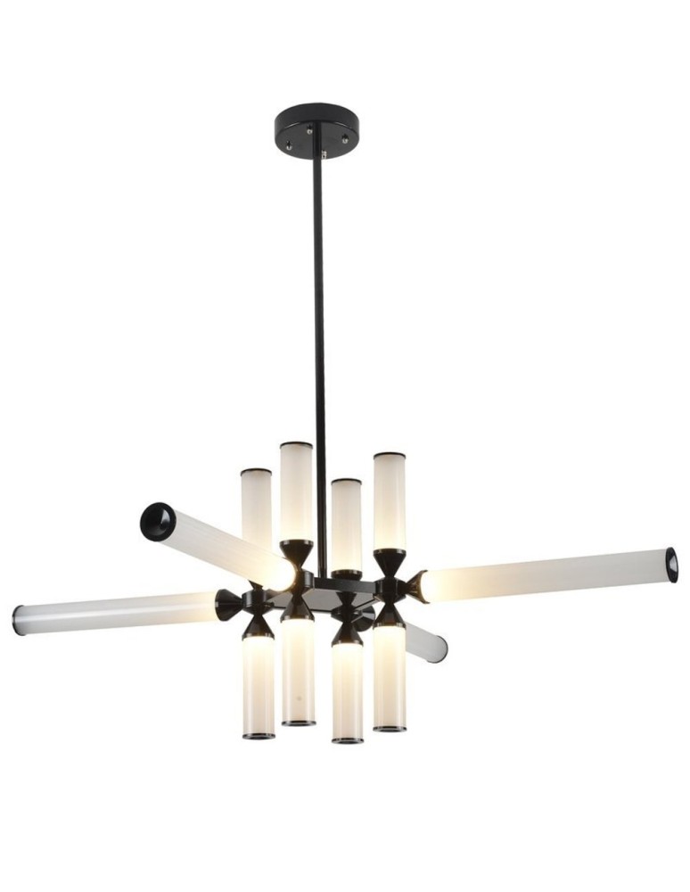 Step into Design Lampa Wisząca QUADRO-12 LED czarna  RH115-12P 