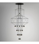 Step into Design Lampa Wisząca LINEA-43 czarna 90 cm XT100-43P Step into Design Lampa Wisząca LINEA-43 czarna 90 cm XT100-43P