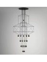 Step into Design Lampa Wisząca LINEA-43 czarna 90 cm XT100-43P