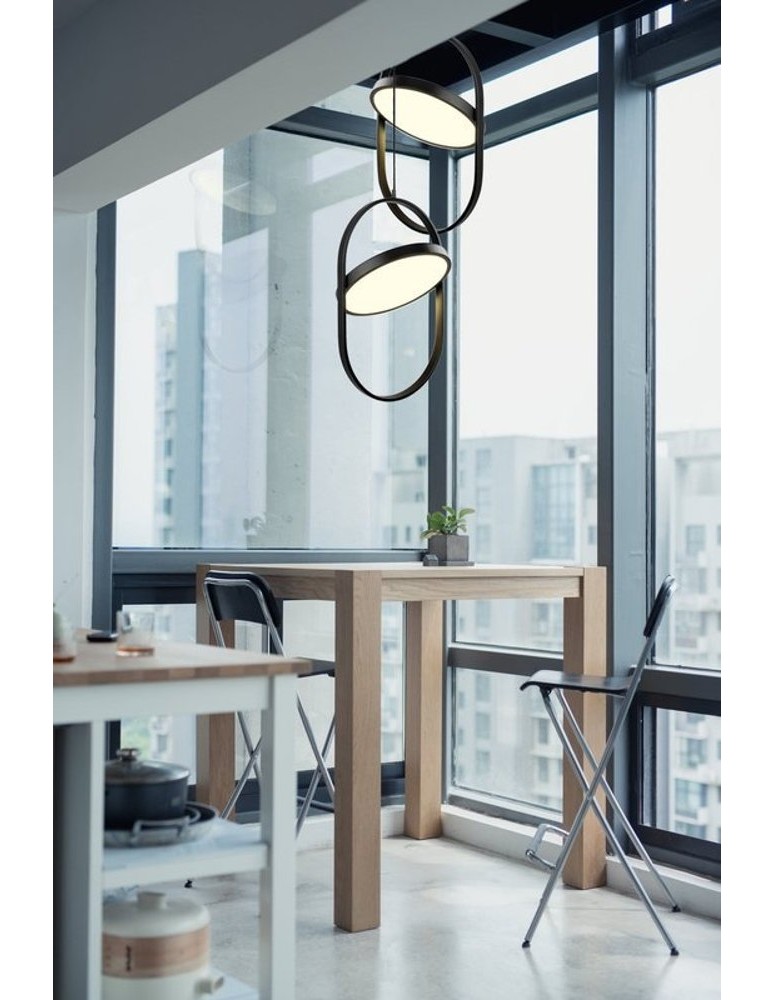 Step Into Design Lampa wisząca czarna 38 cm 20W 3000K ELIPSE LED Step Into Design Lampa wisząca czarna 38 cm 20W 3000K ELIPSE LED