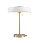 Lampy stołowe nowoczesne - Step into Design Lampa stołowa ARTDECO biało - złota (MT8872 white) - product 1