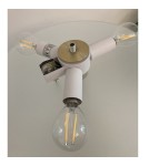Lampy stołowe nowoczesne - Step into Design Lampa stołowa ARTDECO biało - złota (MT8872 white) - product 9