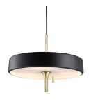 Lampy wiszące designerskie - Step into Design Lampa Wisząca ARTDECO czarno - złota 35 cm MP8872 black - product 1