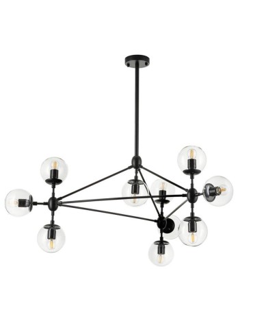 Step into Design Lampa wisząca ASTRIFERO-10 transparentno czarna 90cm (ST-9047-10 transparent)
