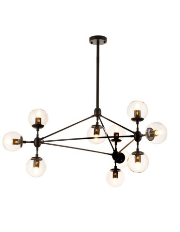 Step into Design Lampa wisząca ASTRIFERO-10 transparentno czarna 90cm (ST-9047-10 transparent) - produkt 2