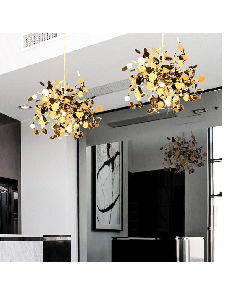 Lampa wisząca chrom 40 cm 5W G9 MONETTI ST-1675 CHROME Lampa wisząca chrom 40 cm 5W G9 MONETTI ST-1675 CHROME
