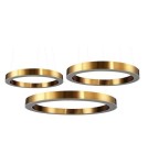 Step into Design Lampa wisząca CIRCLE 40+60+80 LED mosiądz na 1 podsufitce (ST-8848-40+60+80 brass) Step into Design Lampa wisząca CIRCLE 40+60+80 LED mosiądz na 1 podsufitce (ST-8848-40+60+80 brass)