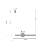 Step into Design Lampa wisząca O-LINE LED 120cm mosiądz (ST-1688L) Step into Design Lampa wisząca O-LINE LED 120cm mosiądz (ST-1688L)