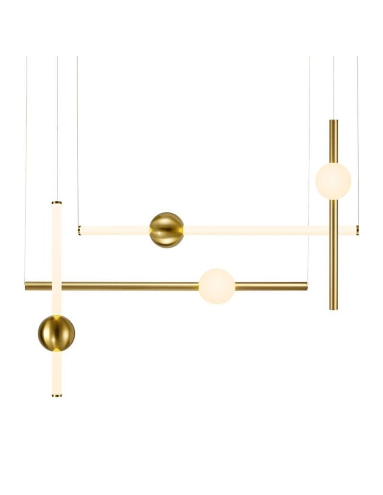 Step into Design Lampa wisząca O-LINE L-4 LED mosiądz (ST-1691L-4)