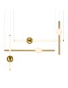 Step into Design Lampa wisząca O-LINE L-4 LED mosiądz (ST-1691L-4)